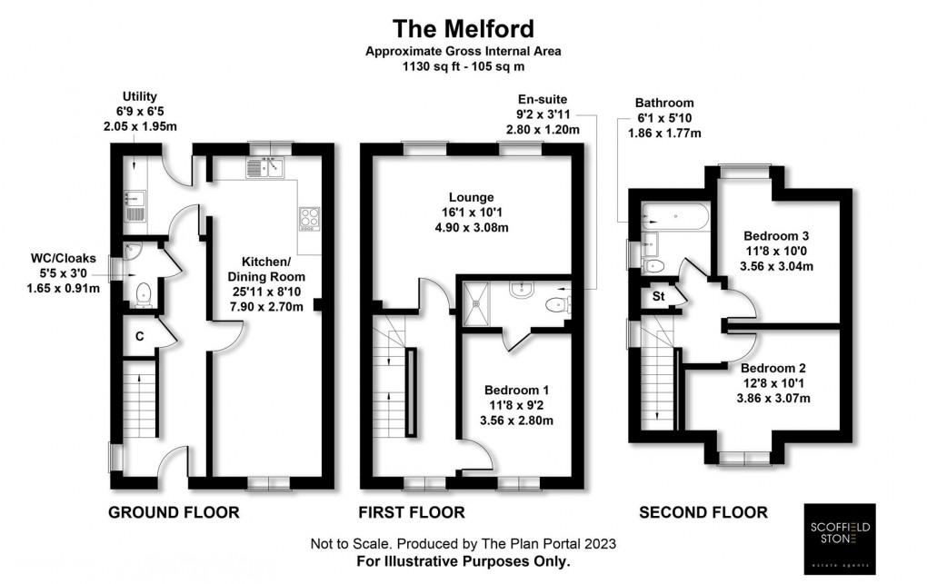 Floorplan for Lucas Lane, Hilton, Derby