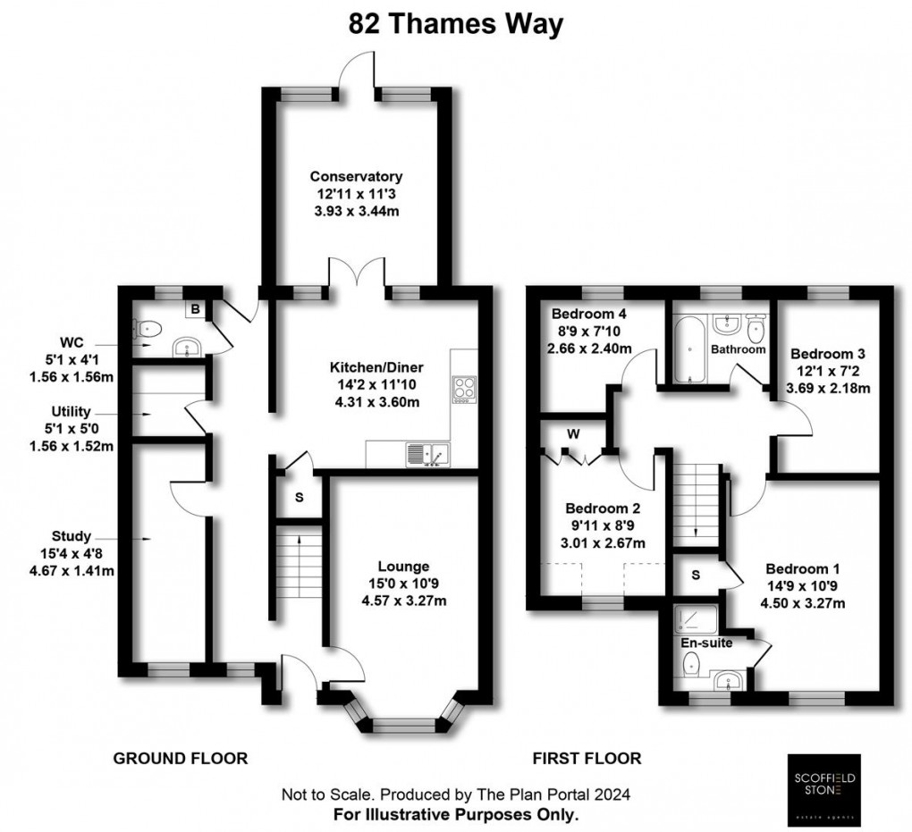 Floorplan for Thames Way, Hilton