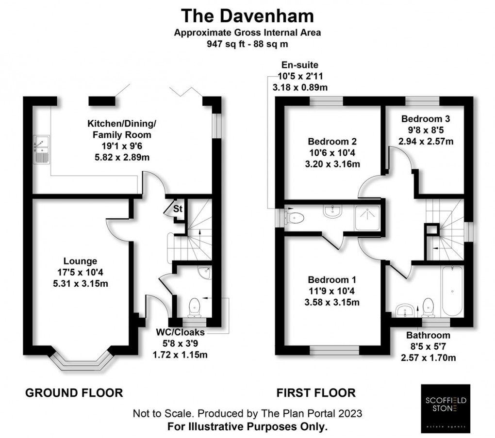 Floorplan for Lucas Lane, Hilton, Derby