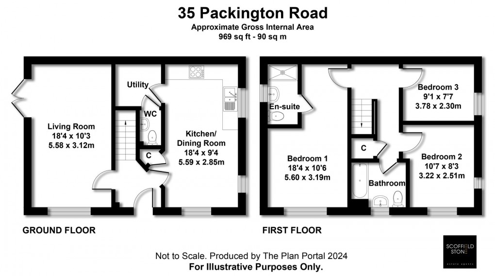 Floorplan for Packington Road, Hilton, Derby