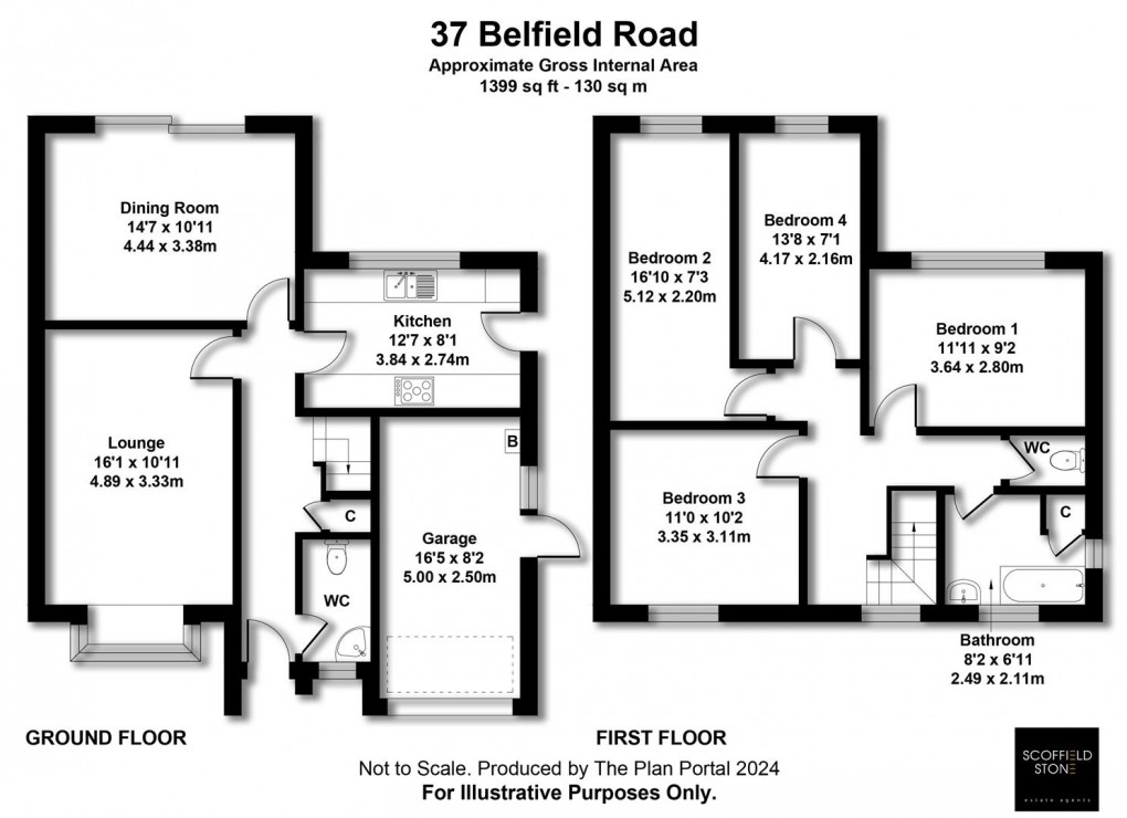 Floorplan for Belfield Road, Etwall, Derby