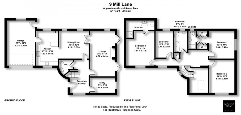 Floorplan for Mill Lane, Hilton