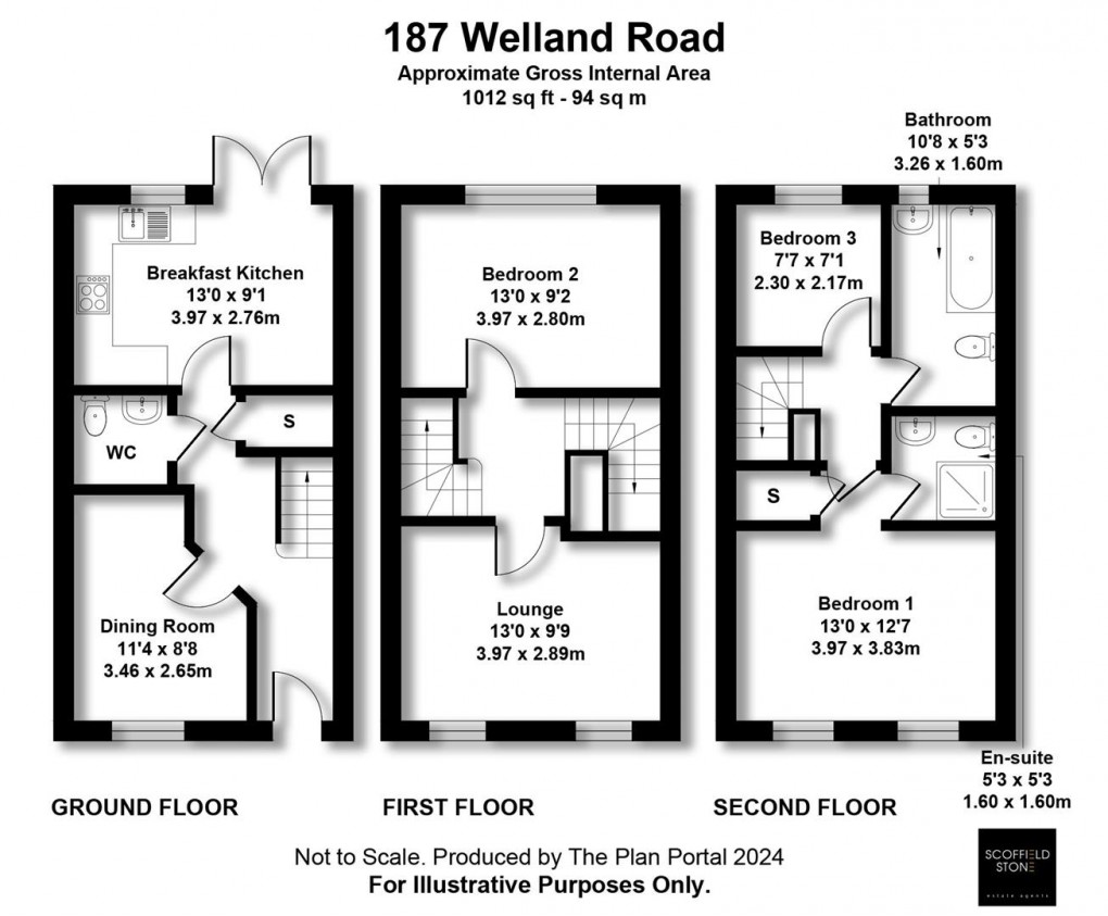 Floorplan for Welland Road, Hilton