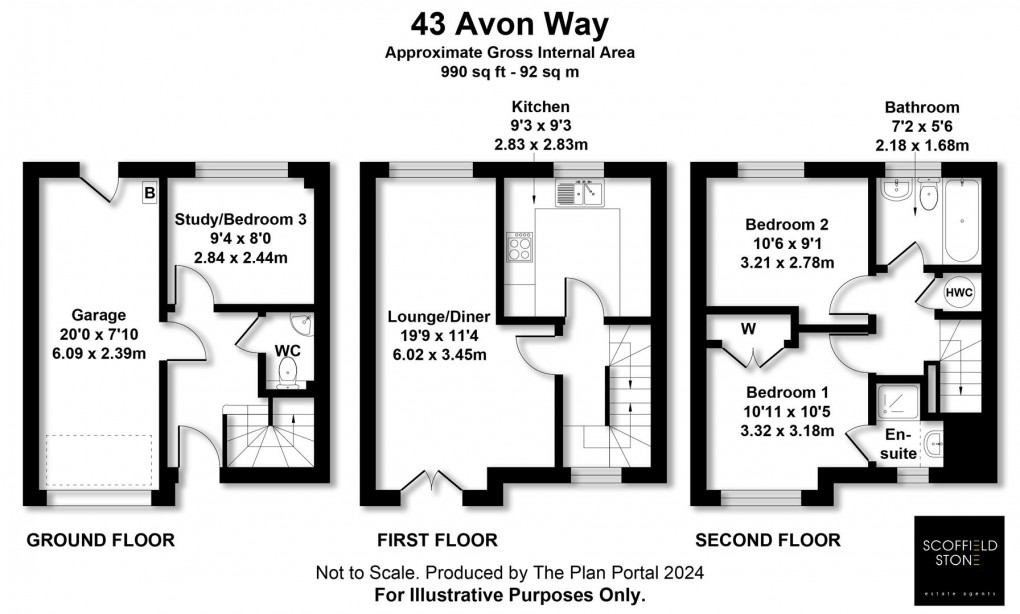 Floorplan for Avon Way, Hilton