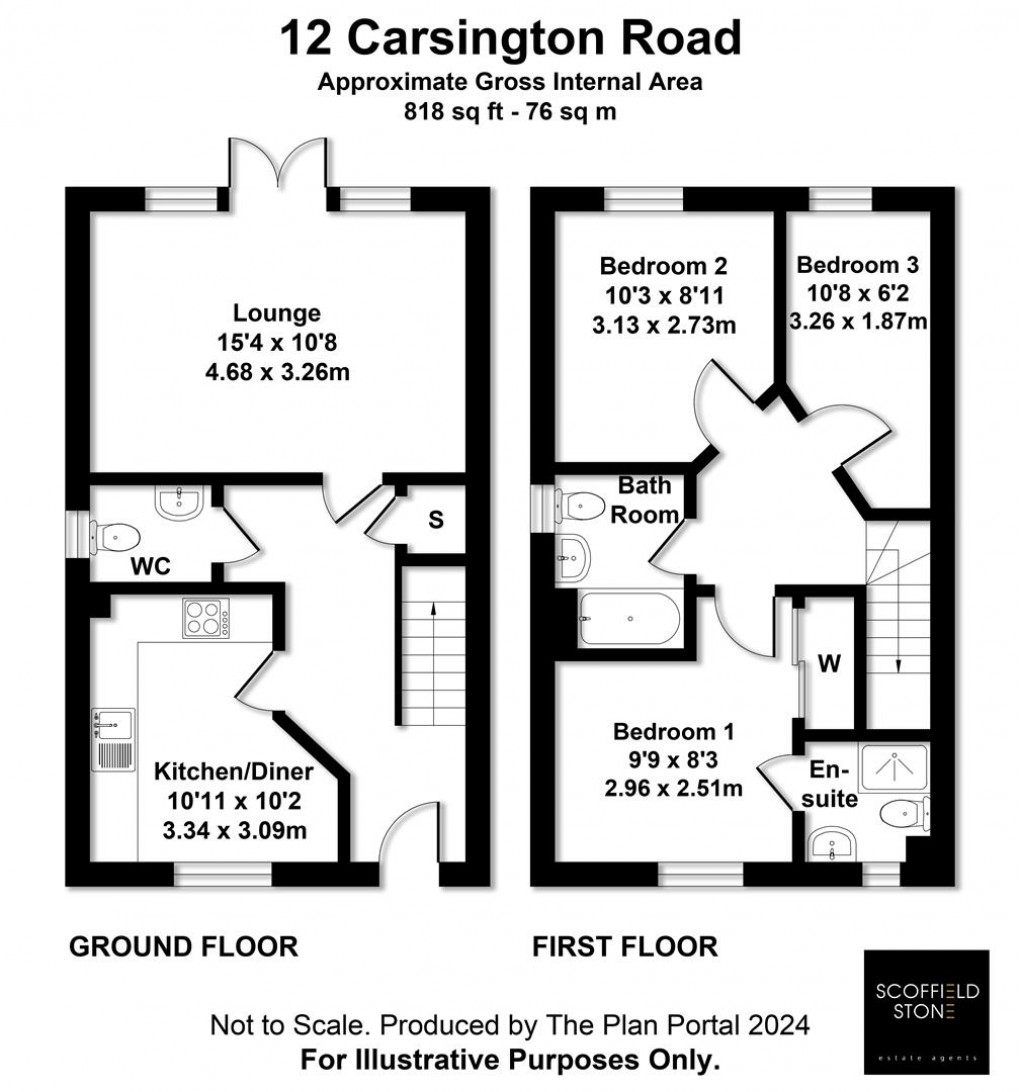 Floorplan for Carsington Road, Hilton