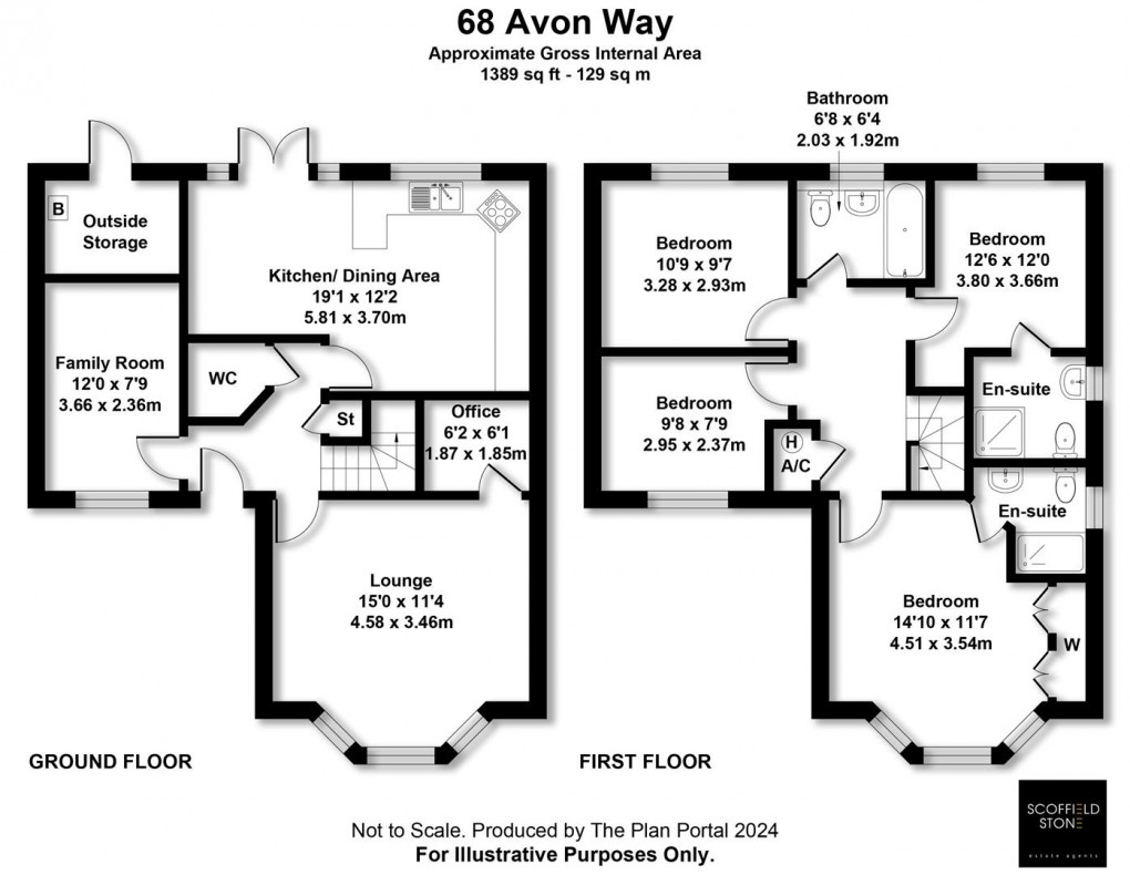 Floorplan for Avon Way, Hilton