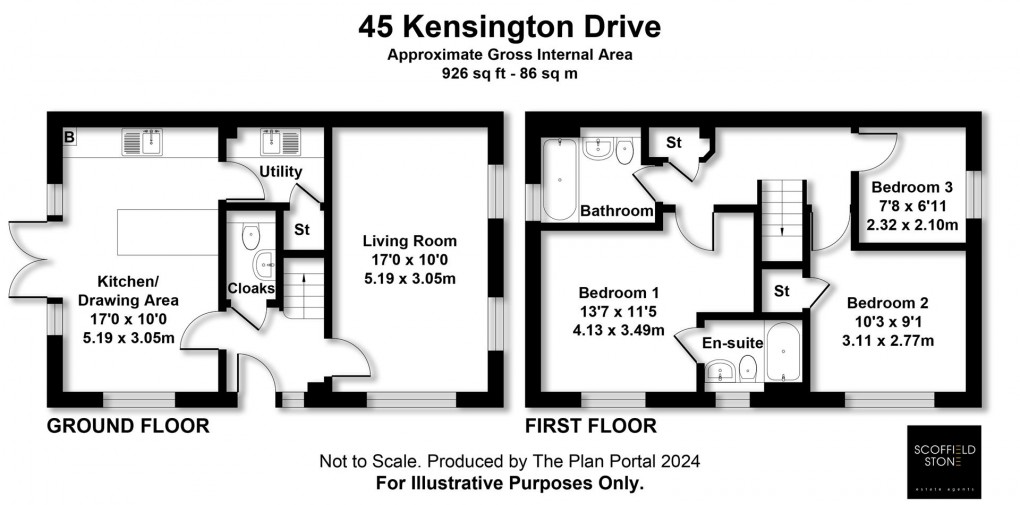 Floorplan for Kensington Drive, Hatton, Derby