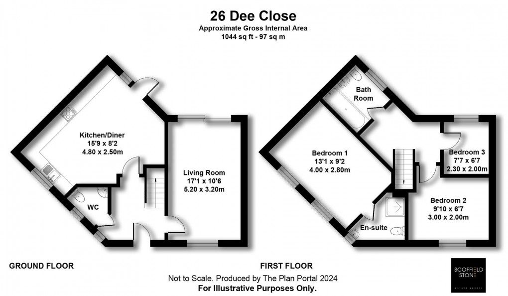 Floorplan for Dee Close, Hilton, Derby