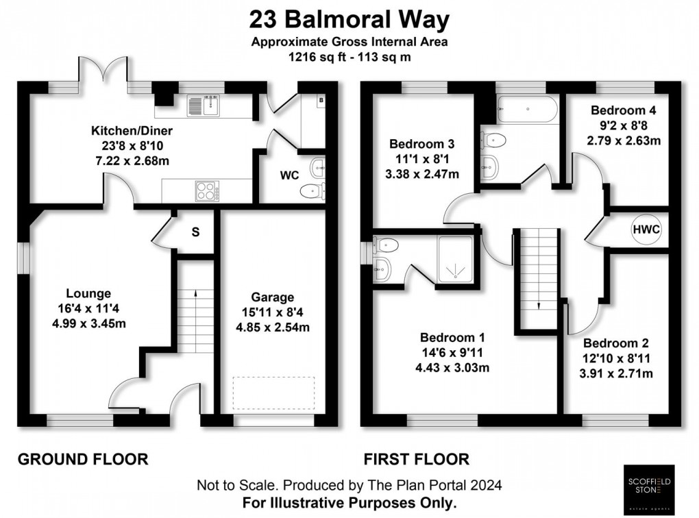 Floorplan for Balmoral Way, Hatton