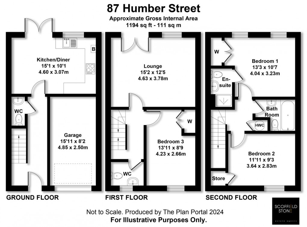 Floorplan for Humber Street, Hilton, Derby