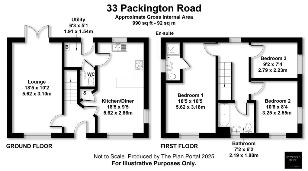 Floorplan for Packington Road, Hilton, Derby