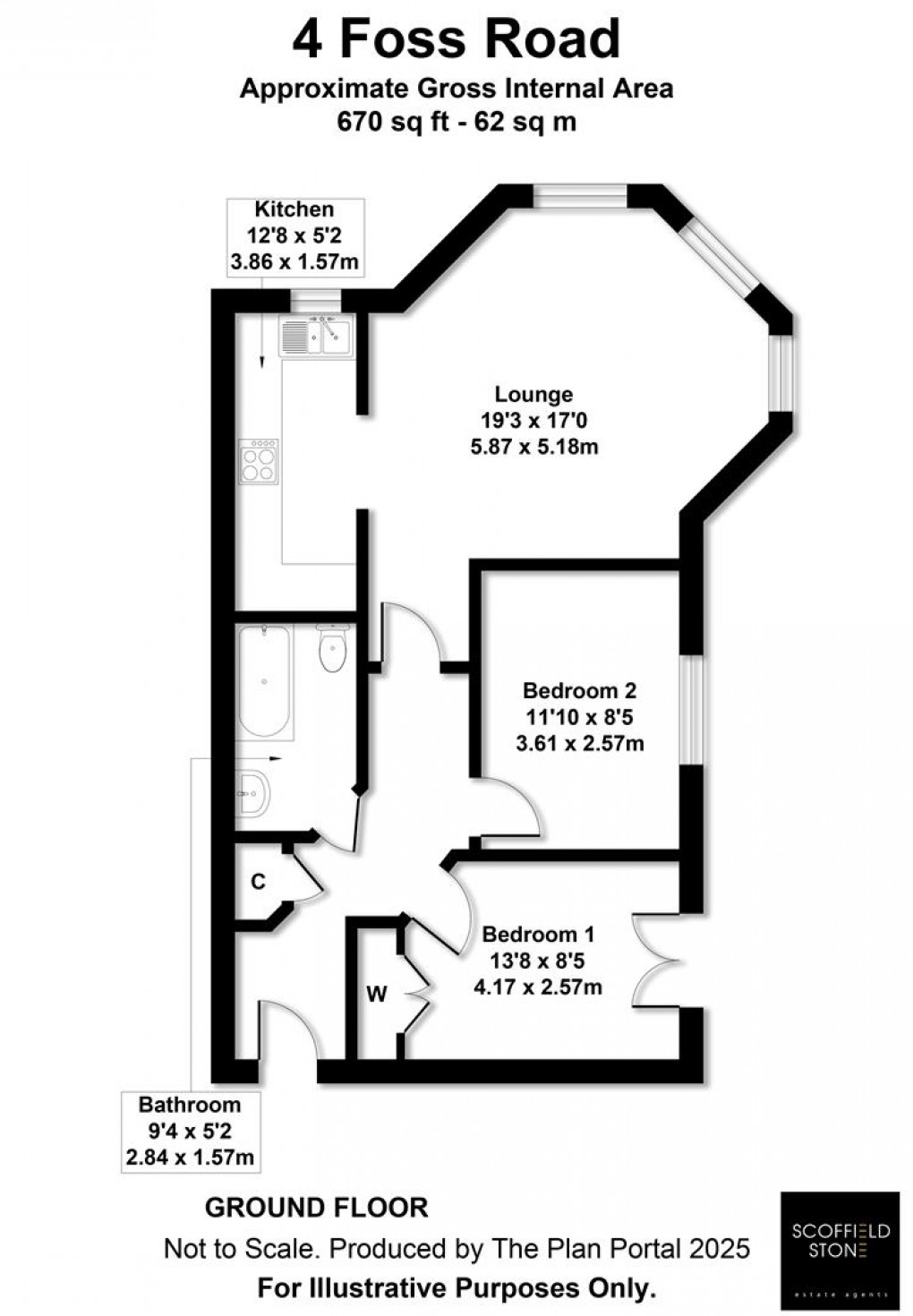 Floorplan for Foss Road, Hilton, Derby